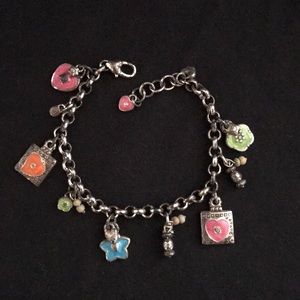 Brighton silver and enamel bracelet